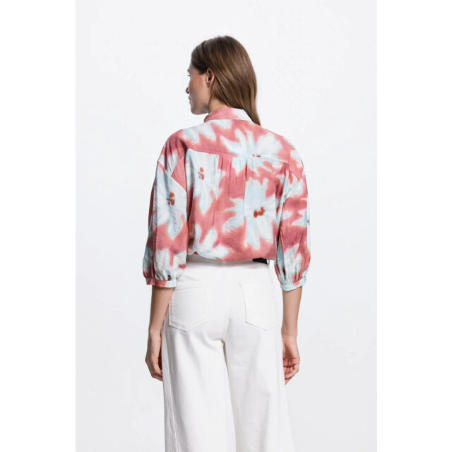 Jansen Amsterdam Jansen pip blouse wf 761 3/4 puffed sleeve blush WF 761 large