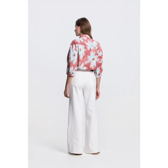 Jansen Amsterdam Jansen pip blouse wf 761 3/4 puffed sleeve blush WF 761 large