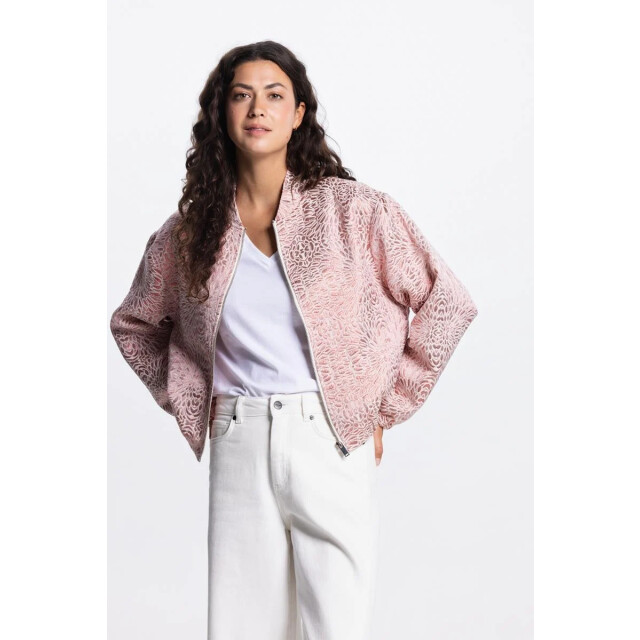 Jansen Amsterdam Jansen rox jasje mj 219 bomber long sleeve metallic blush MJ 219 large