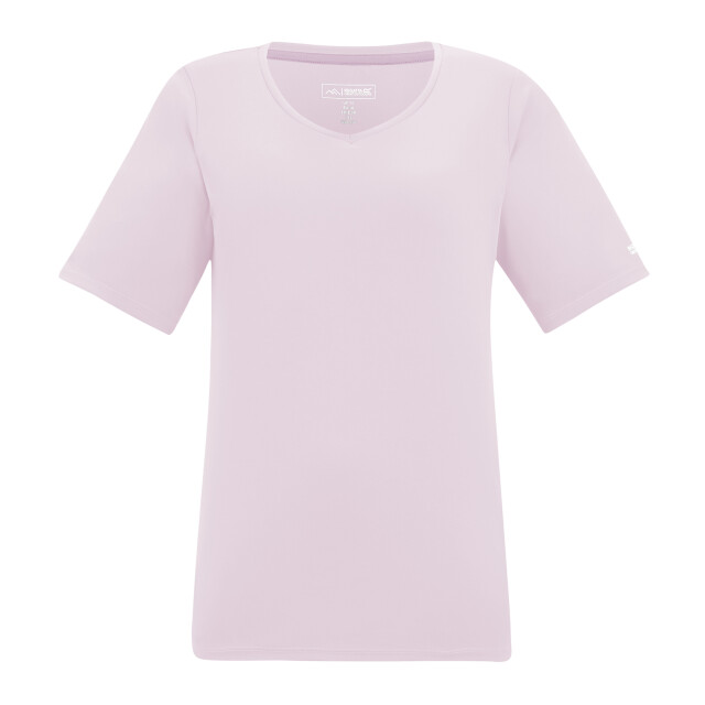 Regatta Dames fingal v hals t-shirt UTRG12961_pinkhaze large