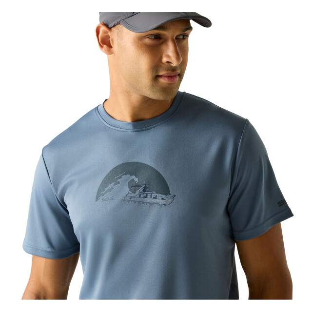 Regatta Heren fingal slogan t-shirt UTRG12970_chinablue large