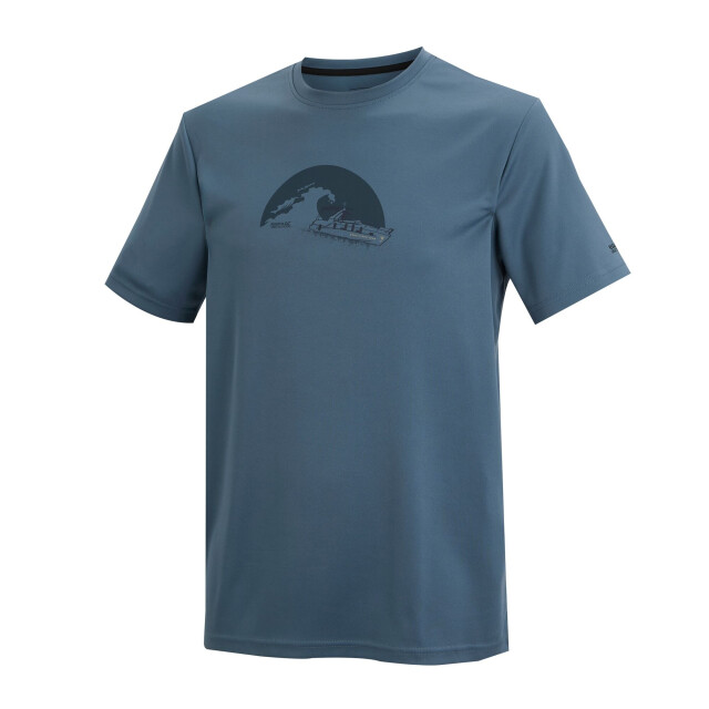 Regatta Heren fingal slogan t-shirt UTRG12970_chinablue large