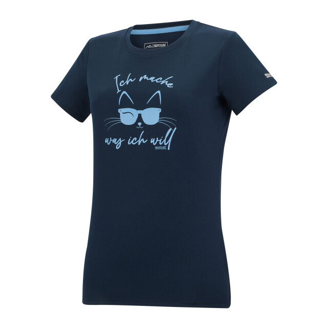 Regatta Dames fingal slogan kat t-shirt UTRG12955_navyblue large