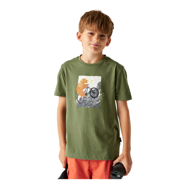 Dare2b Kinderen trailblazer iii logo t-shirt UTRG12959_nephritegreen large