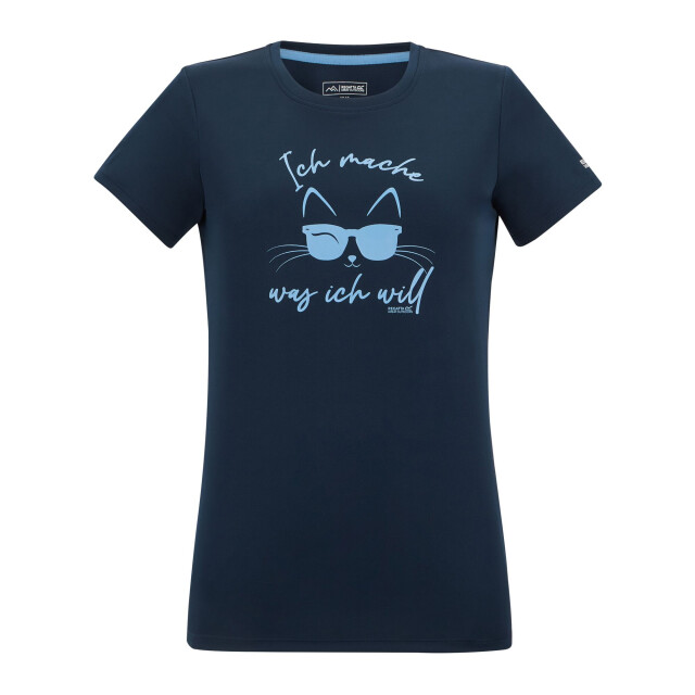 Regatta Dames fingal slogan kat t-shirt UTRG12955_navyblue large