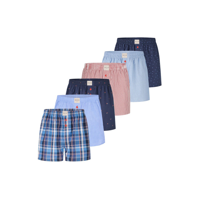Phil & Co Wijde boxershorts heren 6-pack multicolor d710 PH-710 large