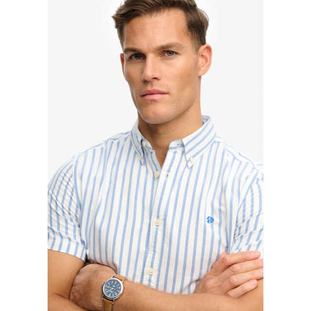 Superdry Oxford overhemd ss dessin 5319.09.0033 large