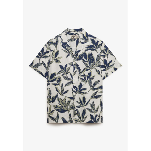 Superdry Cabana pool side ss shirt ecru dessin 5319.08.0013 large