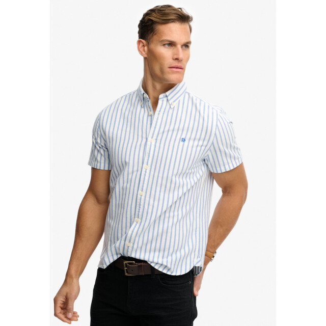Superdry Oxford overhemd ss dessin 5319.09.0033 large