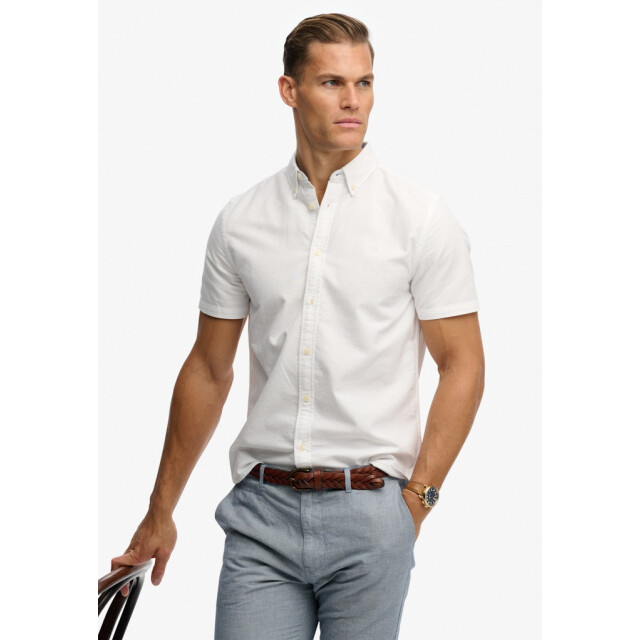 Superdry Oxford overhemd ss off-white 5319.02.0007 large