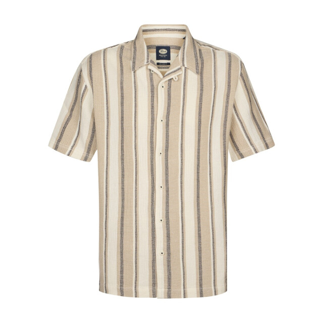 Petrol Industries Men shirt short sleeve aop ecru dessin 5319.08.0028 large