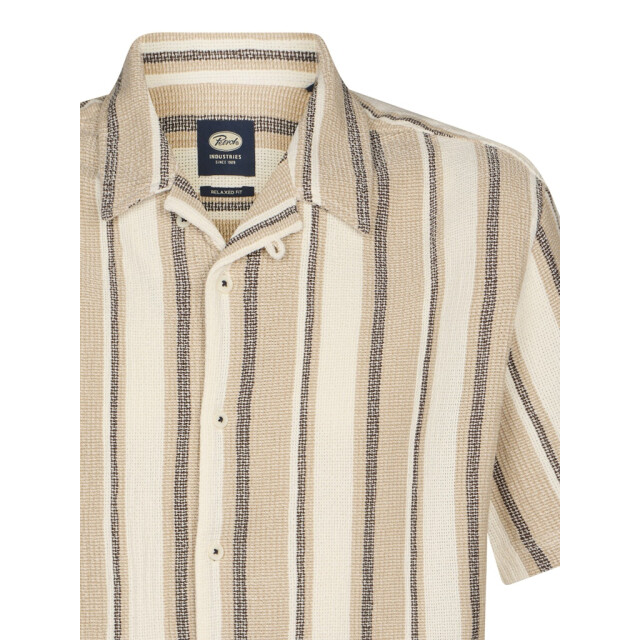 Petrol Industries Men shirt short sleeve aop ecru dessin 5319.08.0028 large