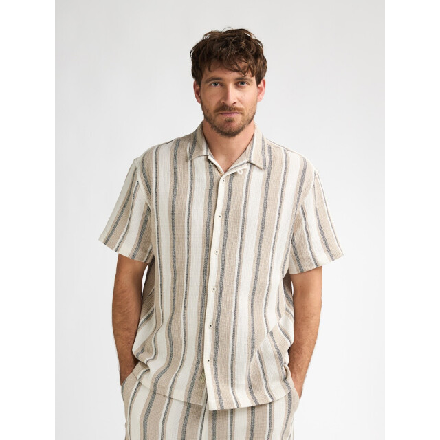 Petrol Industries Men shirt short sleeve aop ecru dessin 5319.08.0028 large