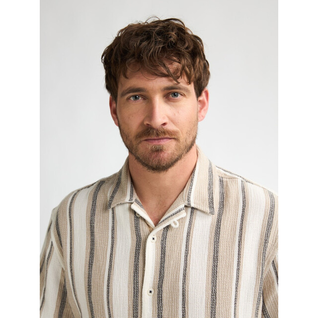 Petrol Industries Men shirt short sleeve aop ecru dessin 5319.08.0028 large