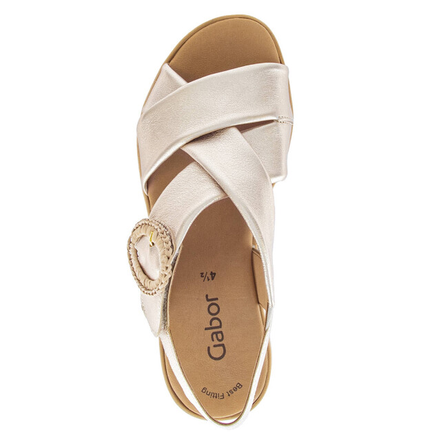 Gabor Gabor Sandalen met hak 84.556.62 Sandalen Goud Gabor Sandalen met hak 84.556.62 large