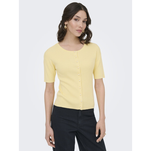 Jacqueline de Yong Jdygaby 24 o-neck pearl cardigan knt - 4249.10.0001 large