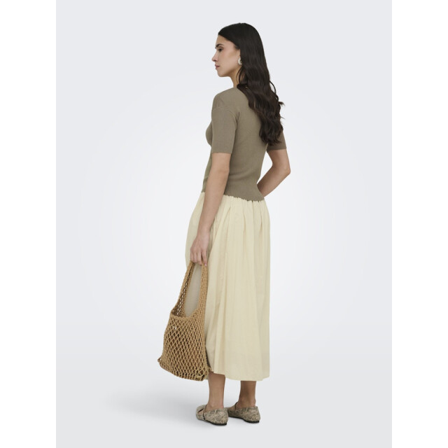 Jacqueline de Yong Jdygaby 24 o-neck pearl cardigan knt taupe 4249.77.0002 large