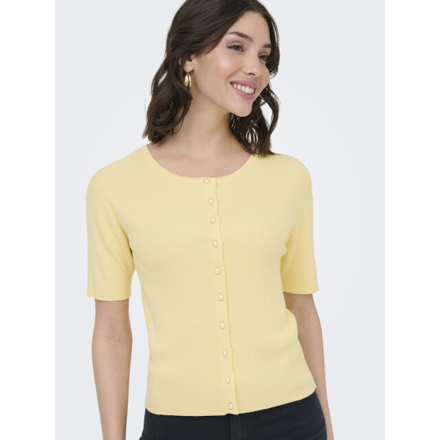 Jacqueline de Yong Jdygaby 24 o-neck pearl cardigan knt - 4249.10.0001 large