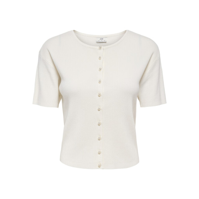 Jacqueline de Yong Jdygaby 24 o-neck pearl cardigan knt off-white 4249.02.0004 large