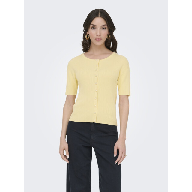 Jacqueline de Yong Jdygaby 24 o-neck pearl cardigan knt - 4249.10.0001 large