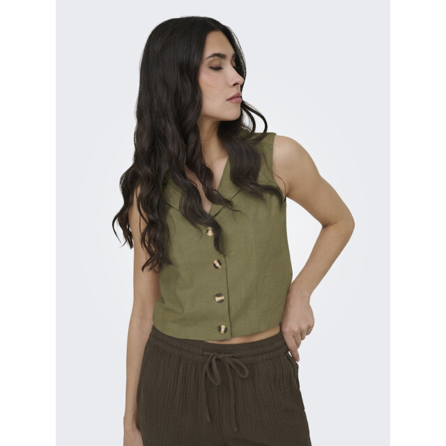 Jacqueline de Yong Jdymilan linen sl waistcoat tlr - 4259.20.0004 large