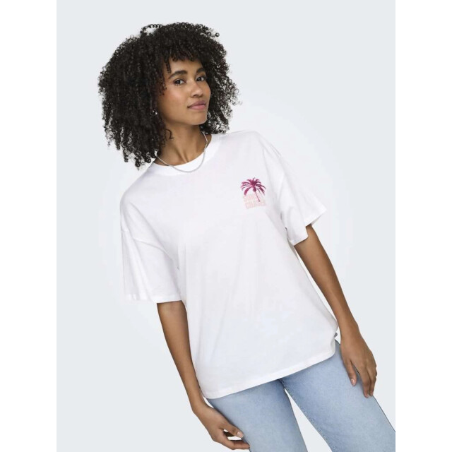 Only Onlmila s/s print box jrs bright white/mila ro 15372177-190858008 large