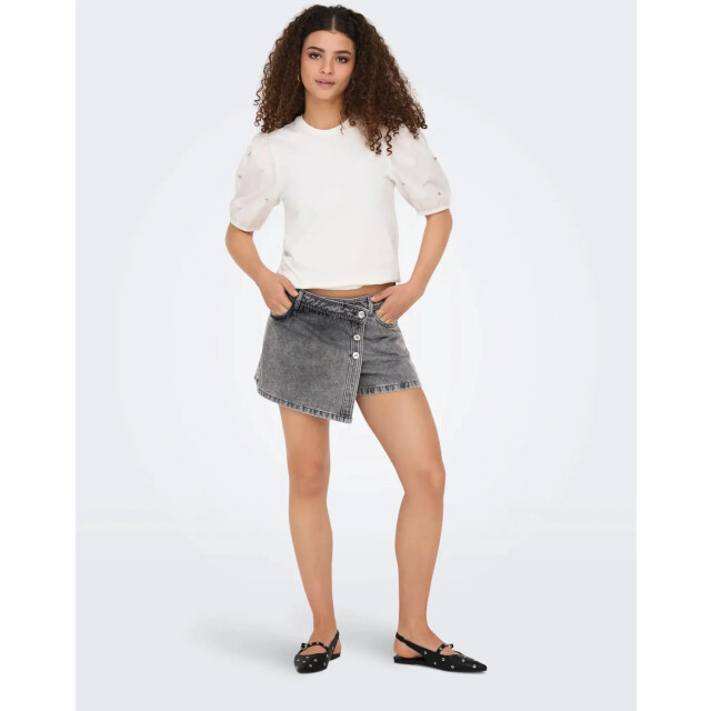 Only Onllesly reg lb dnm skort bj noos light grey denim 15256608-179689 large