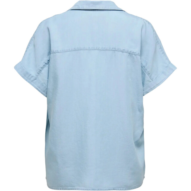 Only Onlcharis life cap sleeve shirt wvn cc light blue 15363976-177934 large