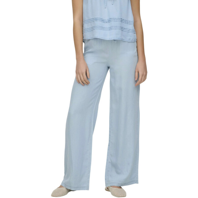Only Onlcharis life pull up tie pants wvn cc light blue 15363959-177934 large