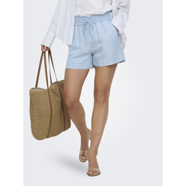Only onlcharis life pull up shorts wvn c 15363954 light blue denim 06902.210.0003 large