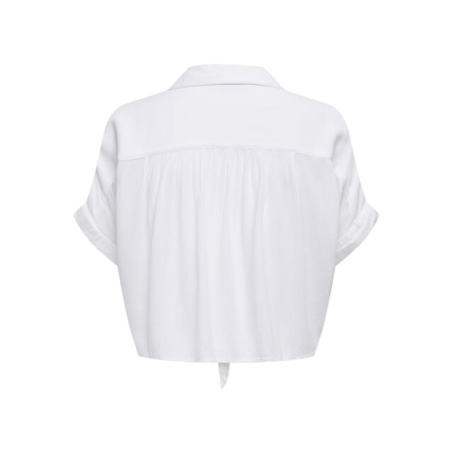 Only onlpaula life s/s tie shirt wvn noo 15281497 white 06613.100.0286 large