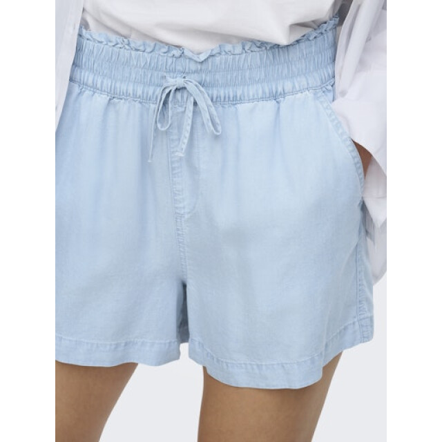 Only onlcharis life pull up shorts wvn c 15363954 light blue denim 06902.210.0003 large