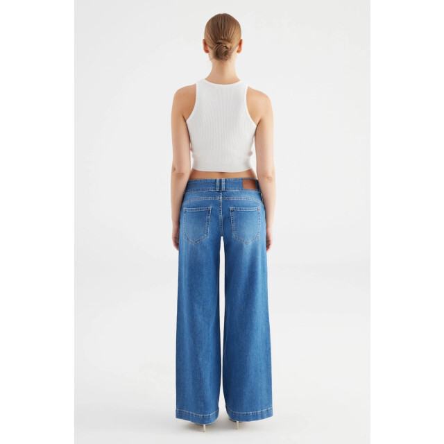 Cup of Joe Carlotta wide leg jeans medium blue COJ Carlotta MediumBlue large
