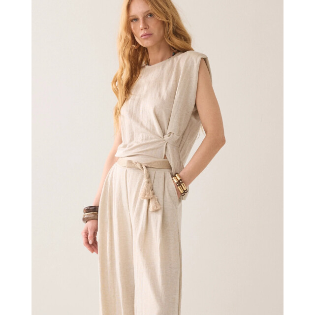 Summum 4s2972-30761 702 trouser linen look pebblebeige 4s2972-30761 702 large