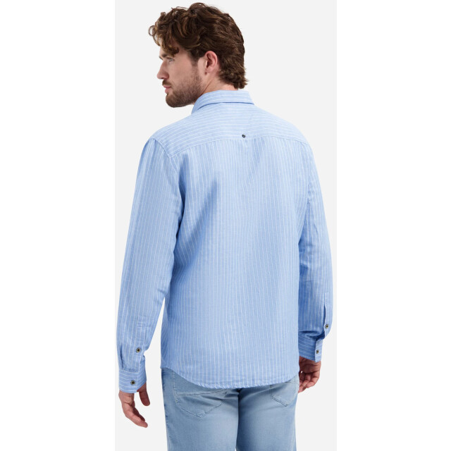 No Excess Shirt vertical small stripe with li blue 31470227SN-030 large