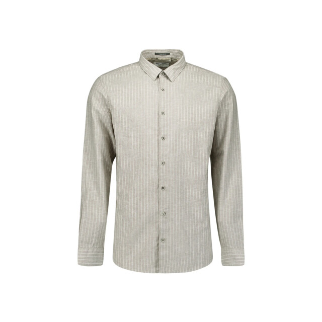 No Excess Shirt vertical small stripe with li taupe 31470227SN-044 large