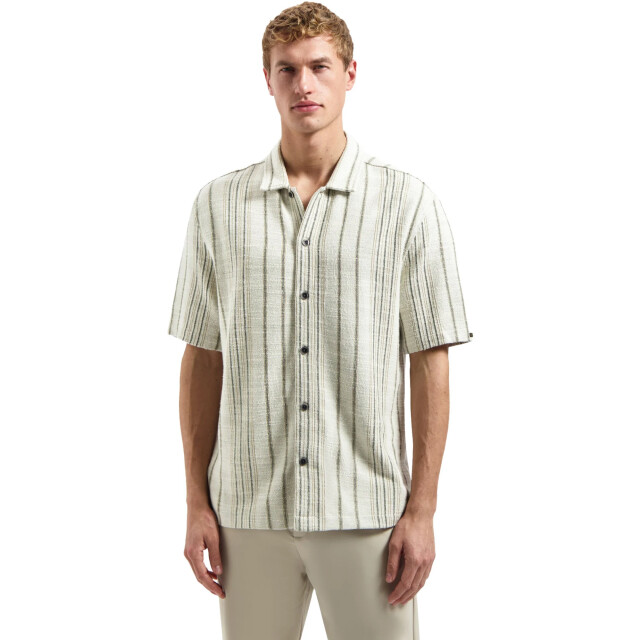No Excess Shirt short sleeve jacquard fancy s desert 31490306-045 large