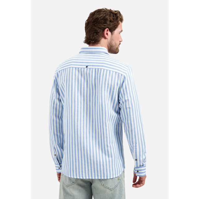 No Excess Shirt vertical big stripe with line blue 31470224-030 large