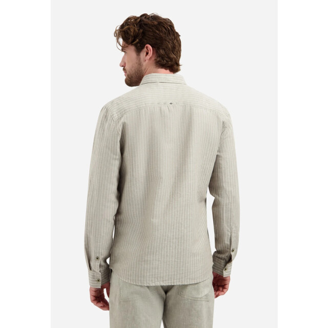 No Excess Shirt vertical small stripe with li taupe 31470227SN-044 large