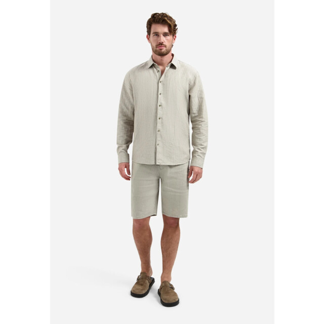 No Excess Short chino with linen taupe 318190321-044 large