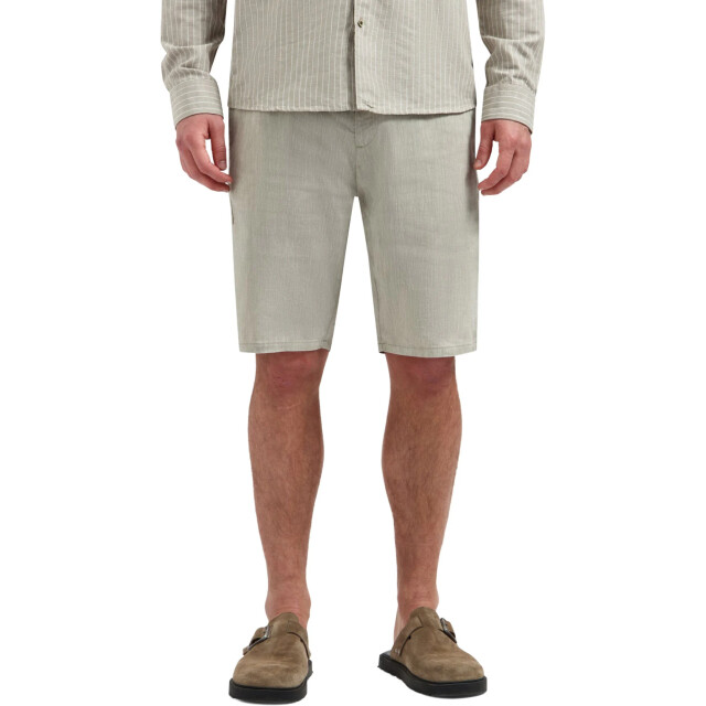No Excess Short chino with linen taupe 318190321-044 large