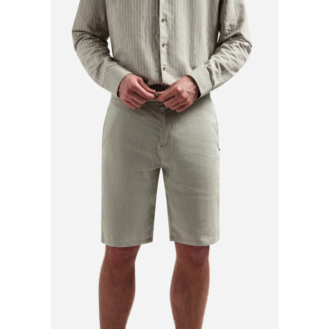 No Excess Short chino with linen taupe 318190321-044 large