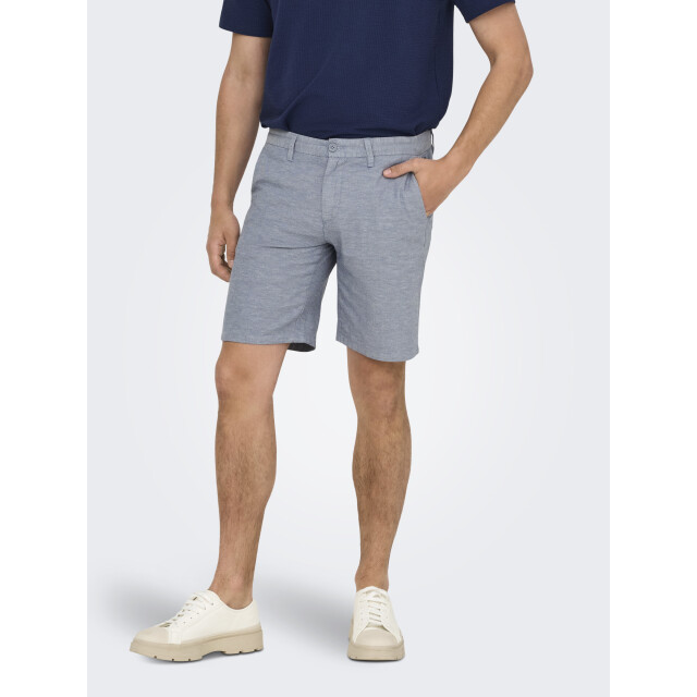 Only & Sons onsmark 0011 cotton linen shorts no 22024940 flint 05414.938.0061 large