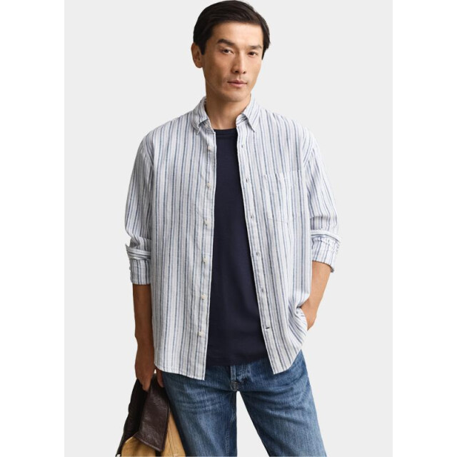 Gant Overhemd heren gestreept overoverhemd van li 3260081/442 205879 large
