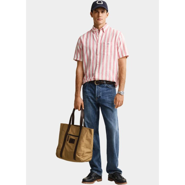 Gant Overhemd korte mouw heren gestreept overoverhemd met ko 3260020/622 205877 large