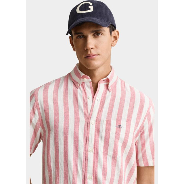 Gant Overhemd korte mouw heren gestreept overoverhemd met ko 3260020/622 205877 large