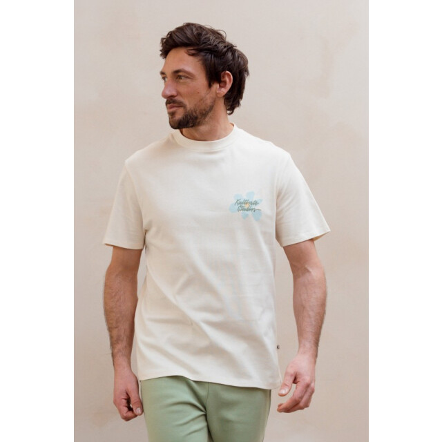 Kultivate 2601020208 ts flowers 226 egret t-shirt kultiv 226 Egret/2601020208 TS FLOWERS large