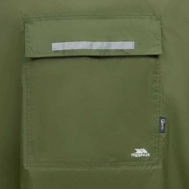 Trespass Unisex qikpac waterdichte opbergbare poncho met capuchon UTTP422_moss large