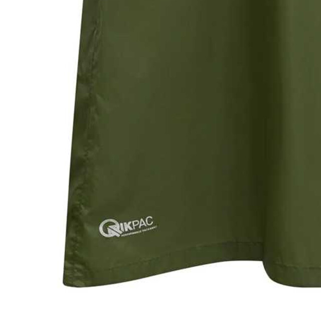Trespass Unisex qikpac waterdichte opbergbare poncho met capuchon UTTP422_moss large