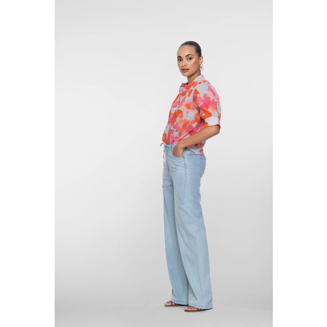 Geisha 61318-10 830 jeans wide bleached denim 61318-10 830 large